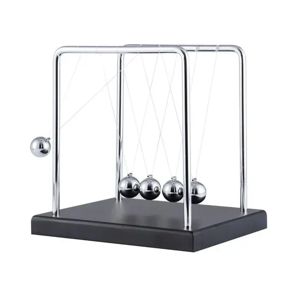 Diydash Newton Cradle Xl - Hoogwaardige Newton Pendel - Duurzaam En Educatief - Zwart thumbnail