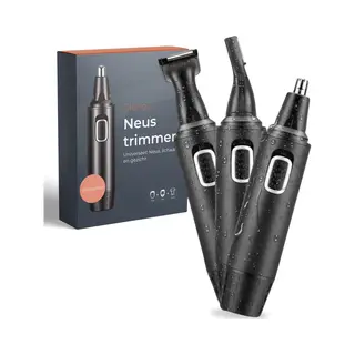Skoov 3-in-1 Neustrimmer Pro - Draadloos - Oor - Wenkbrauw - Trimmer - Mannen - Heren - Vrouwen - Waterdicht - Zwart