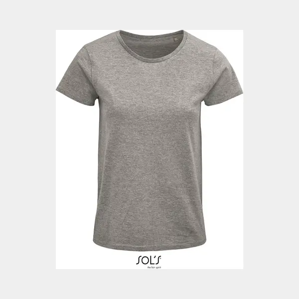 Sol'S - Crusader T-shirt Dames - Grijs - 100% Biologisch Katoen - M thumbnail