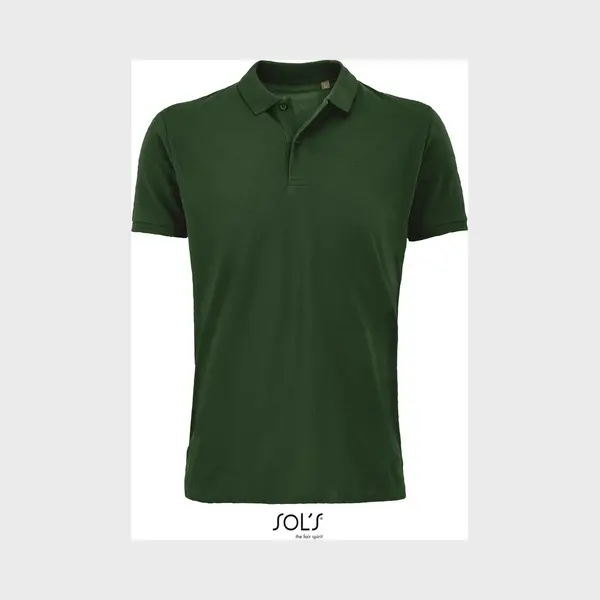 Sol'S - Planet Polo - Donkergroen - 100% Biologisch Katoen - M thumbnail
