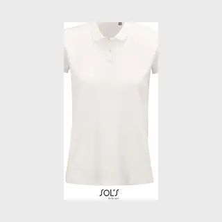 Sol'S - Planet Polo Dames - Wit - 100% Biologisch Katoen - S