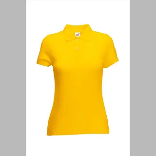 Fruit Of The Loom - Dames-Fit Pique Polo- Geel - S