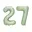 Cijfer 27 Mint Groen
