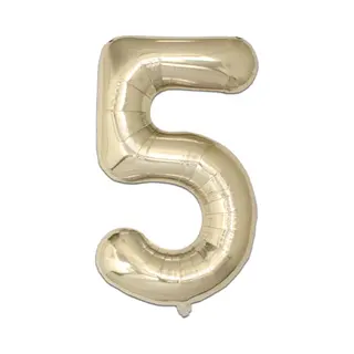 Q2P - Ballon - Cijfer - 5 Jaar - Verjaardag - Feest - Versiering - Helium - Ballonnen - Feestartikelen - Decoratie - Goud