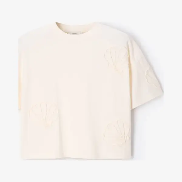 Sissy-Boy - Wit T-shirt Met Schelpen thumbnail