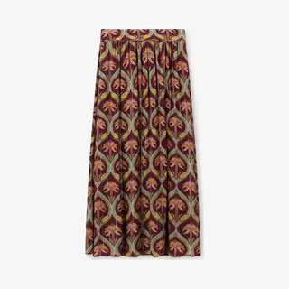 Sissy-Boy - Donkerrode Maxi Rok Met Palm Print