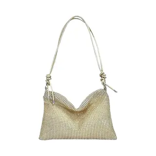 Metallic Clutch / Handtas - Goud | 29 X 20, 5 Cm | Polyester | Fashion Favorite