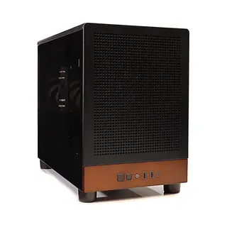 BitBull Zakelijke Ryzen 5 Silent Workstation - Met Echt Walnoot Hout - Stijlvol Klein En Compact - 250GB Ssd - 16GB Ram - Wifi 6/Bluetooth 5.4 - Gamdias