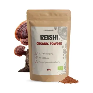 Cupplement Reishi Poeder Biologisch 60 Gram - Mushroom – Immuun Nl-Bio-01