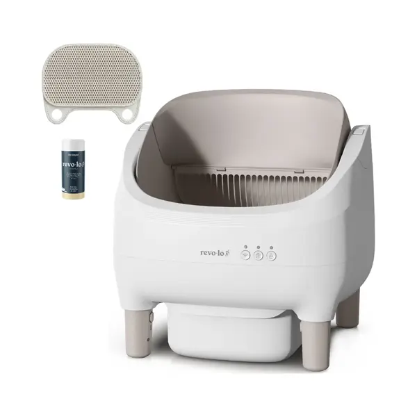Revo - loo Revo-loo Open - Automatische Kattenbak Zelfreinigend - Elektrische & Zelfreinigende Robot - Incl. Kattenbakmat & App thumbnail