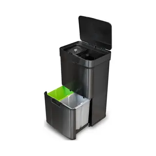 Goliving Automatische Prullenbak Afvalscheiding 72 Liter – Sensor Afvalbak – Handsfree Sensor – Afvalemmers – Vuilnisbak Voor Binnen – Rvs
