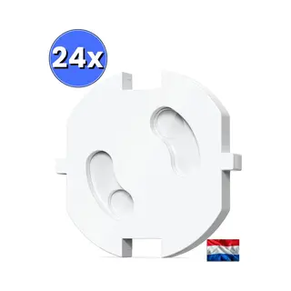 Hëndig Stopcontactbeveiliging 24 Stuks - Past Alleen In Nederland - Kinderbeveiliging - Stopcontactbeschermers - Met Verwijdertool - Wit