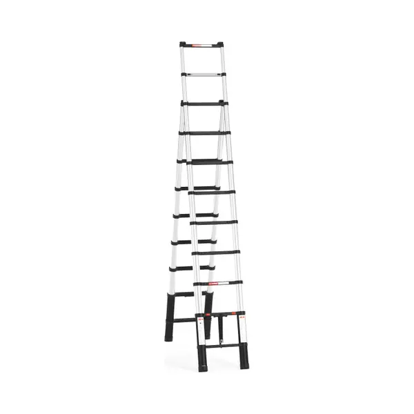 Rmbo - Telescopische Reformladder 3, 2m -Telescoopladder - 3, 2 M Lang, Compact En Draagbaar Met Soft Closing Systeem - Geschikt Voor Particulier En thumbnail