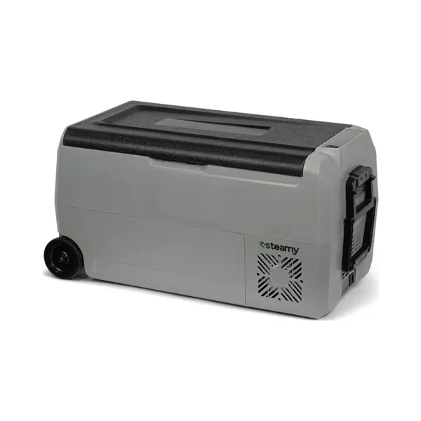 Steamy-E Dual Zone 36 Roller, Elektrische Kompressor Kühlbox Mit Rollen, 32 Liter, 12V/ 230V, Zum Kühlen Und Gefrieren, Für Camping thumbnail