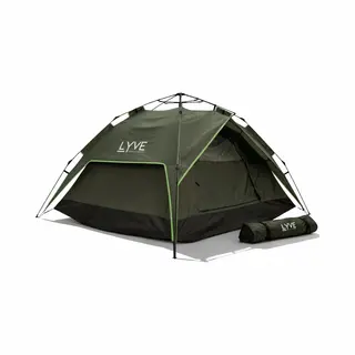 Lyve Pop-Up Tent - 2-Persoons Xl - Verduisterend - 3000mm Waterdicht - 30s Opzetten & Afbreken - Groen