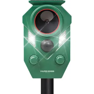 Vulpes Goods® Verjager - Ultrasone Kattenverjager Op Zonneenergie - Kattenschrik - Marterverjager - Dierenverjager - Waterdicht IP65 -