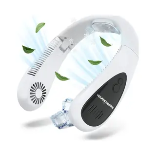 Vulpes Goods® Tech - Nek Ventilator Met Koelelement - Oplaadbaar & Geruisloos - Draagbare Gezichtsventilator - 3 Standen Met Extra Koeling - Elite