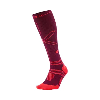 Stox Energy Socks Hardloopsokken Dames - Compressiekousen - Compressie Sokken Hardlopen - Sportsokken Bordeaux - Maat S, 36-38 - 1 Paar