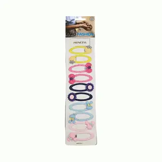 Fako Fashion - 10 Haarspeldjes Op Kaart - Haarclips Voor Meisjes - 10 Stuks - Spring - Mix