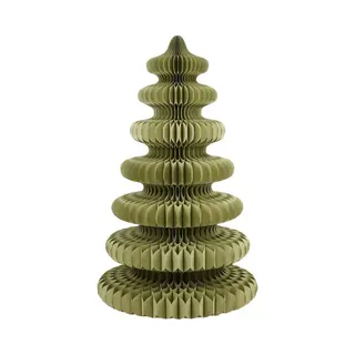Mica Decorations Papieren Kerstboom - Opvouwbare Kunstkerstboom - H212 X Ø148 Cm - Kerst Decoratie - Fsc 100% - Groen