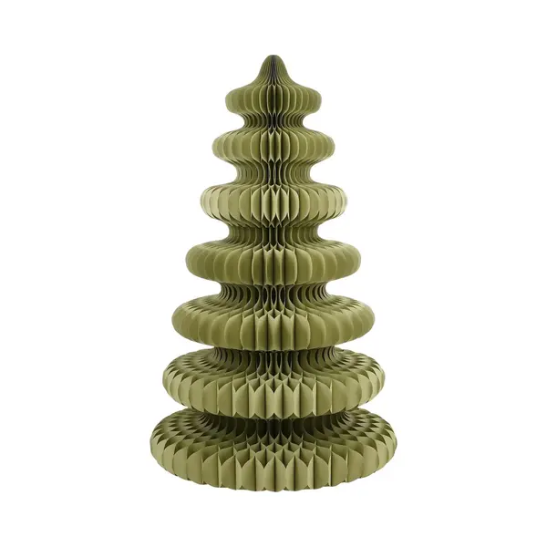 Mica Decorations Papieren Kerstboom - Opvouwbare Kunstkerstboom - H212 X Ø148 Cm - Kerst Decoratie - Fsc 100% - Groen thumbnail