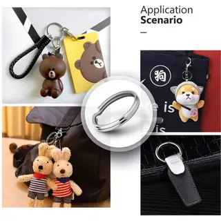 Doodadeals® - 100 Pack Sleutelringen 30 Mm – Splitringen – Sleutelhanger Ringen – Maken