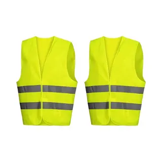 Doodadeals® - 2x Veiligheidshesje Xxl Voor Volwassenen – Veiligheidsvest – Auto – Gele Hesjes – Extra Groot