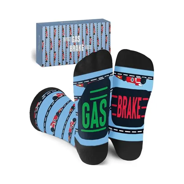 Malinsi® Grappige Sokken Formule 1 - Leuke Huissokken F1 Max Verstappen - Gekke Cadeaus Heren - Cadeautjes Volwassenen - Funny Socks - Vrolijke thumbnail