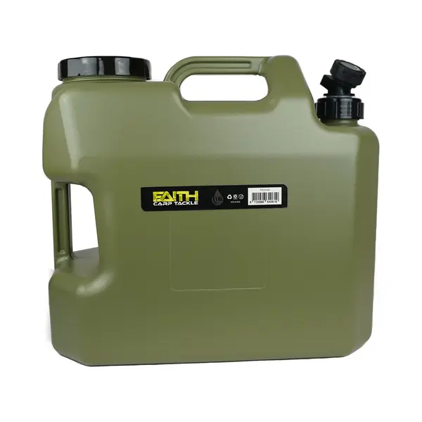 Faith Carp Tackle Faith Wasserkanister Mit Hahn - 18 Ltr - 37x20x33cm - Grün - Lebensmittelsicher - Griff - Ablasshahn - Geeignet Zum Campen Und Angeln - Nachhaltiges thumbnail