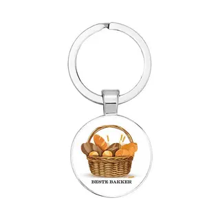 Akyol - Beste Bakker Sleutelhanger - Bakker - Iemand Die Bakker Is - Werk - Cadeau - Verjaardag - Kado - Geschenk - Gift - Welkomst Cadeau -