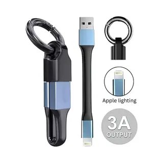 Ainy - Mini Lightning Kabel Usb A Sleutelhanger | Gadgets Keychain Tool | Geschikt Voor Iphone 14 Pro Max Of Ouder | Auto Sleutelhangers Voor
