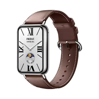 Strap-it Echt Leren Bandje - Geschikt Voor De Redmi Watch 4 / Xiaomi Smart Band 8 Pro / Smart Band 9 Pro (donkerbruin)