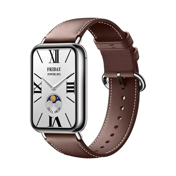 Strap-it Echt Leren Bandje - Geschikt Voor De Redmi Watch 4 / Xiaomi Smart Band 8 Pro / Smart Band 9 Pro (donkerbruin) thumbnail