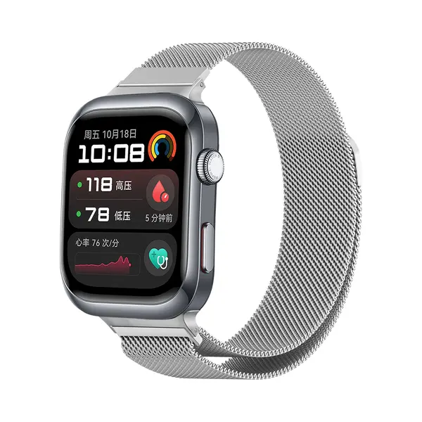 Strap-it Smartwatch Bandje Milanees - Milanese Band Met Magneetsluiting - Geschikt Voor De Huawei Watch D2 (zilver) thumbnail