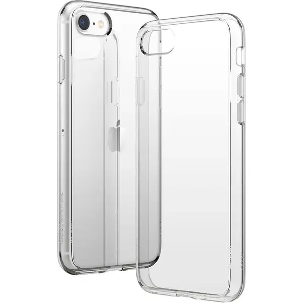 Podec Telefoonhoesje Doorzichtig Geschikt Voor IPhone Se 2020 2022 Hoesje Transparant En Screenprotector Beschermglas thumbnail