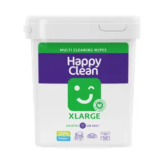 Happy Clean Multi-reinigingsdoekjes Bulk - 200 Stuks - In Handige Doseeremmer - Professionele Allesreiniger Voor Grootverbruik