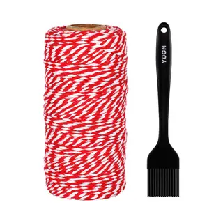 Yugn Slagerstouw 100 Meter En Siliconen Bbq Bak Kwast - Duurzaam En Veelzijdig – Ideaal Voor Koken En Grillen - EBook Toegang