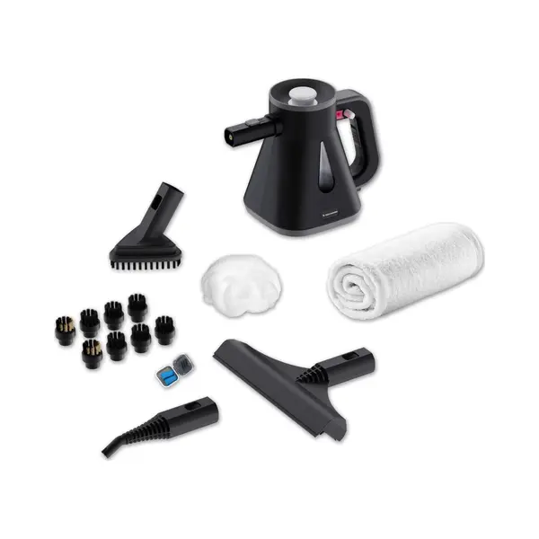 Techweise Ts Compact Handdampfreiniger - 15 Zubehörteile - 1200W 2.6 Bar- Nass & Trocken Funktion - Handdampfreiniger thumbnail