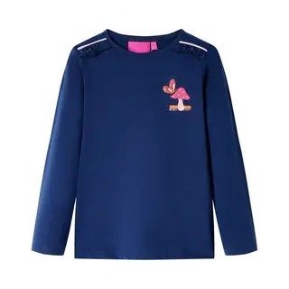 VidaXL Kinder-Langarmshirt Marineblau 116