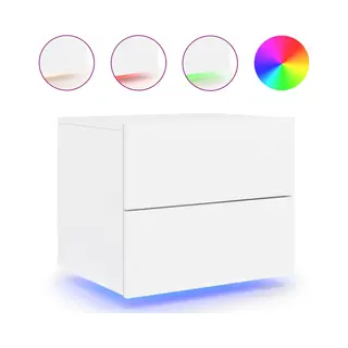 VidaXL 836813 nightstand/bedside table White