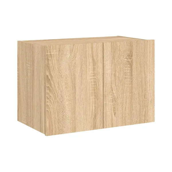 Vidaxl - Tv-wandschrank Mit Led-leuchten Sonoma-eiche 60x35x41 Cm thumbnail