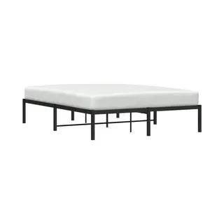 VidaXL Bedframe Metaal Zwart 140x200 Cm