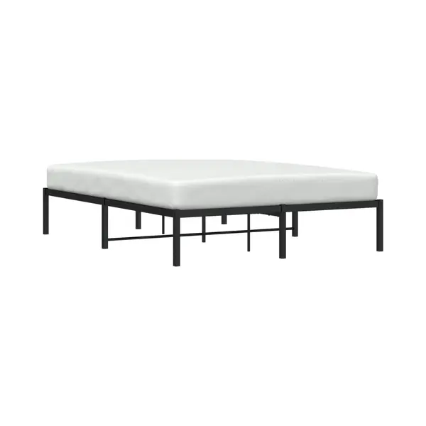 VidaXL Bedframe Metaal Zwart 140x200 Cm thumbnail