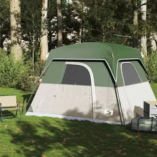 VidaXL Campingzelt 4 Personen Grün Wasserdicht