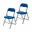 2 Blauwe stoelen