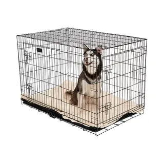 Brixy Hondenbench - Bench Voor Honden - Maat Xxl - Opvouwbaar - 122 X 76 X 84 Cm - 2 Deuren - Zwart