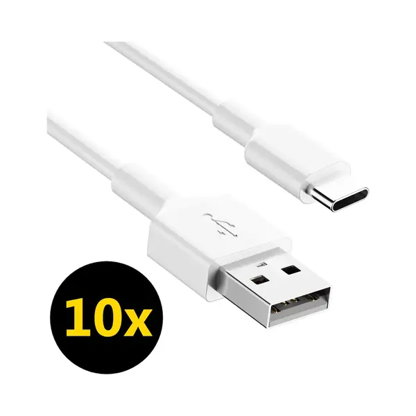 ThunderGold 10x Usb C Kabel - Usb A Naar Usb C Kabel - Usb C Naar Usb A Kabel - Usb-C Kabels - Oplaadkabel Usb C - Usbc Kabel - 1 Meter thumbnail
