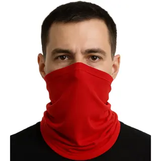 Cheaperito Multiuse Bandana En Col Sjaal In 1 I Hoofdband I Nekwarmer I Gezichtsmasker I Motormuts I Skiën I Snowboarden I Motorrijden I Rood