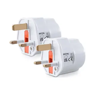 Bstnl 2x Reisstekker Type G - Ideaal Voor Reizen In Engeland, Ierland, Schotland, Malta, Dubai, Singapore, Hong Kong En Maleisië - Fireproof -
