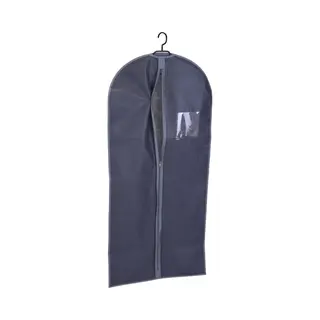 Storage Solutions Kledinghoes - Met Kijkvenster - Grijs - 58 X 130 Cm - Kledingzak - Voor Jurk Of Pak